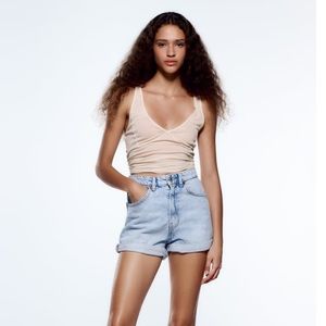 Mom Fit Denim Shorts
